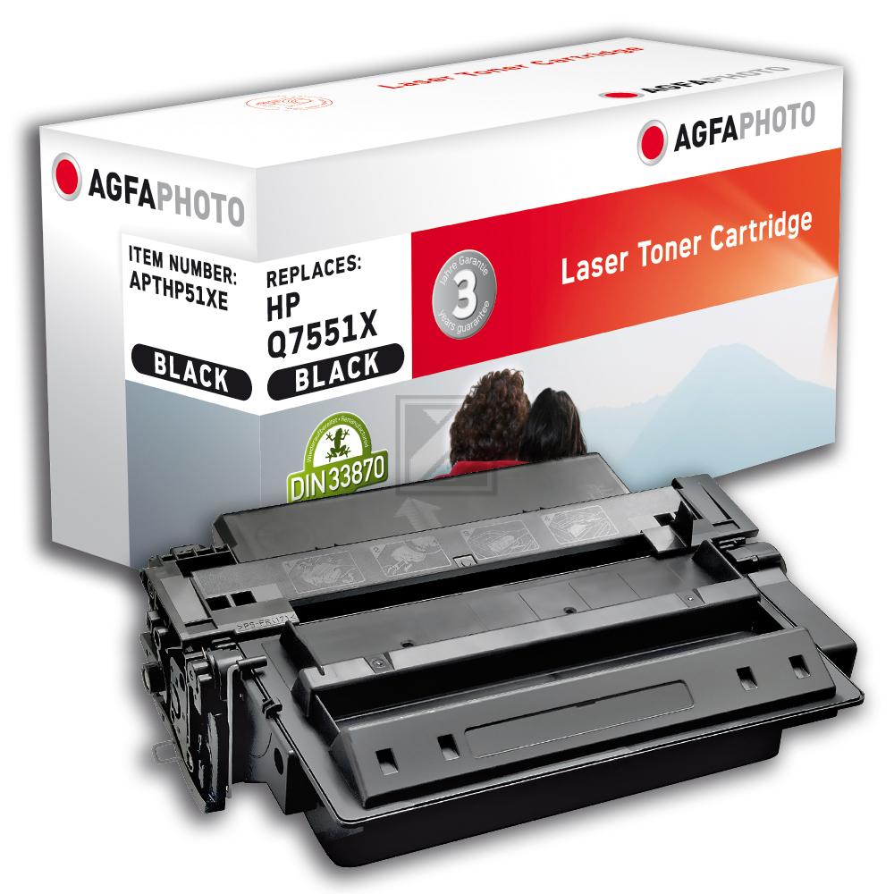 Agfaphoto Toner-Kartusche schwarz HC (APTHP51XE) ersetzt 51X