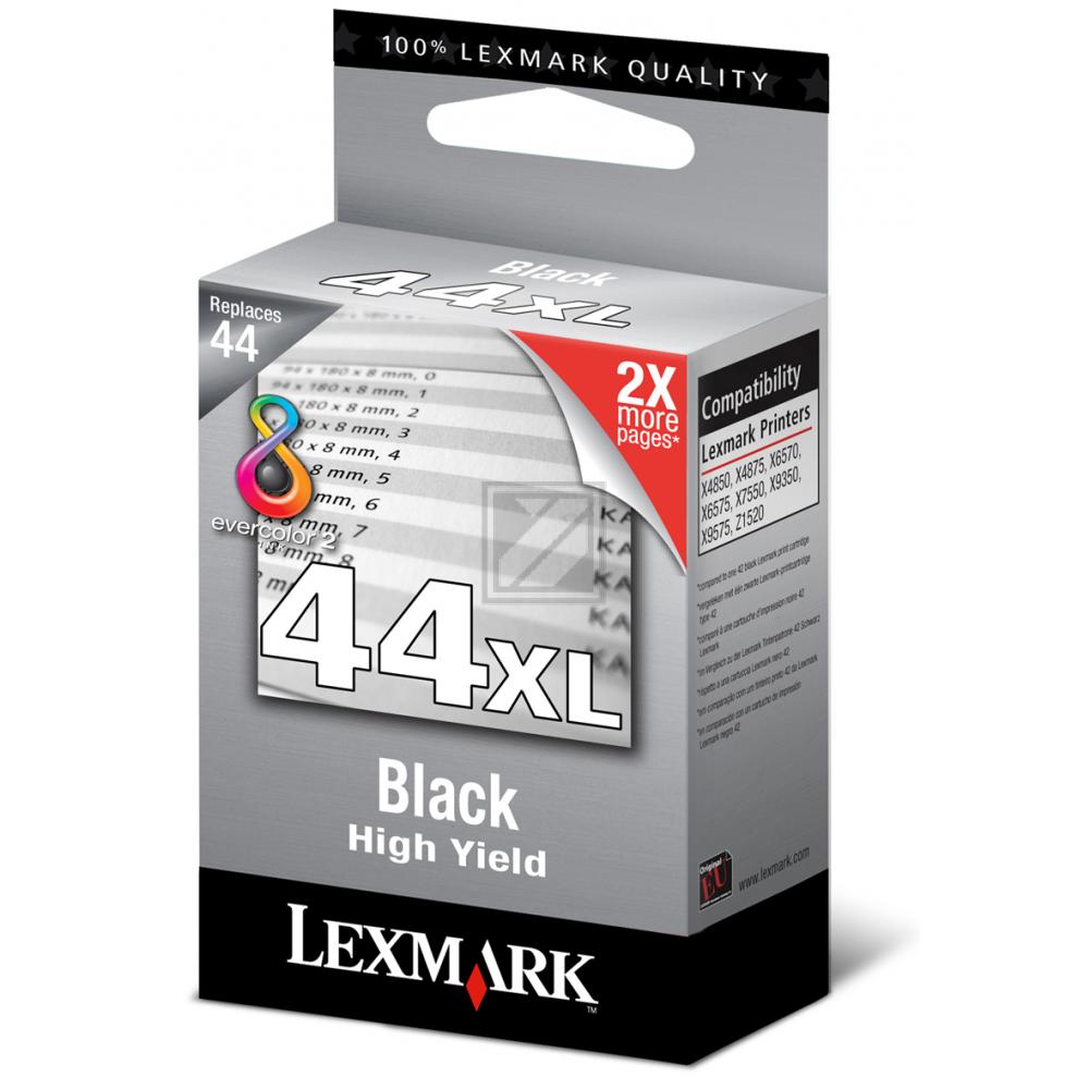 Lexmark Tintenpatrone schwarz HC (18Y0144E, 44XL)