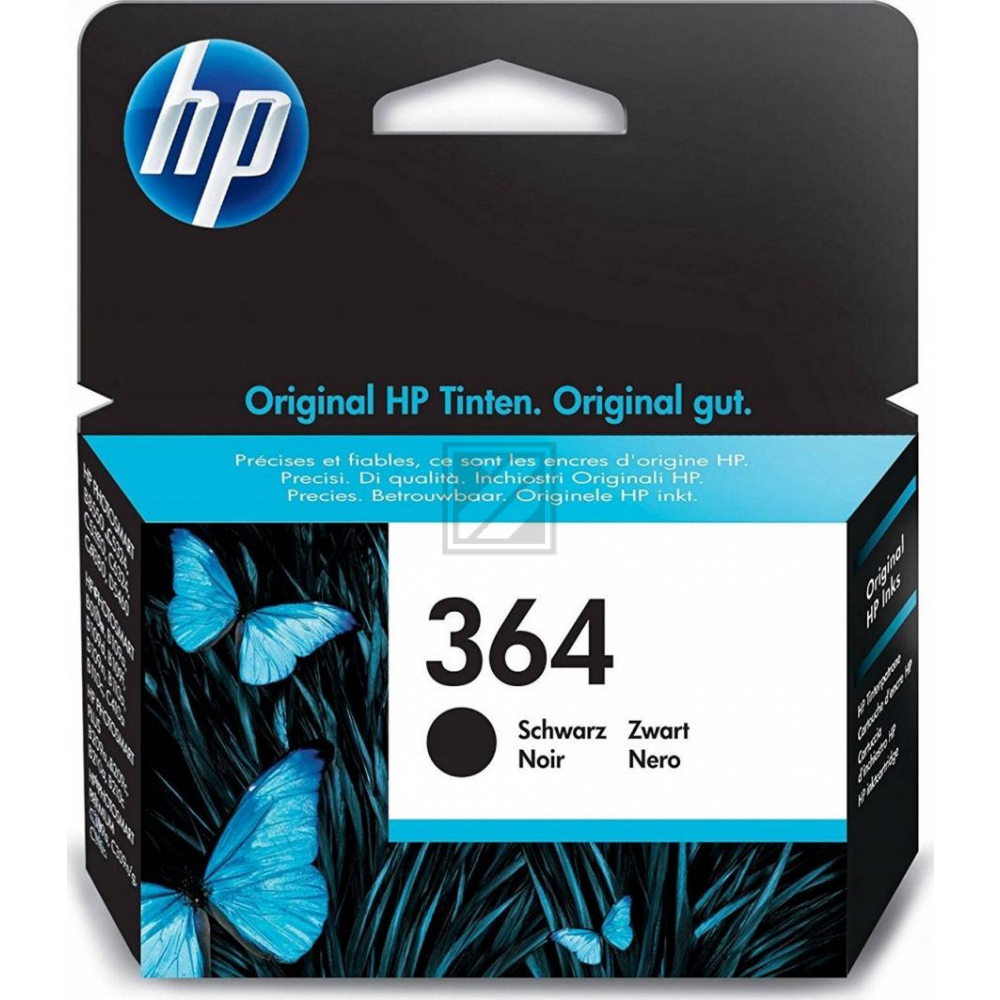 HP Tintenpatrone 2 x photo schwarz (1VV50AE, 364)