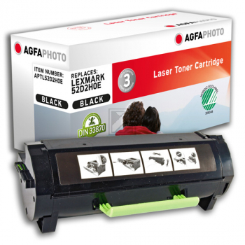 Agfaphoto Toner-Kit schwarz HC (APTL52D2H0E) ersetzt 522H, 522HE