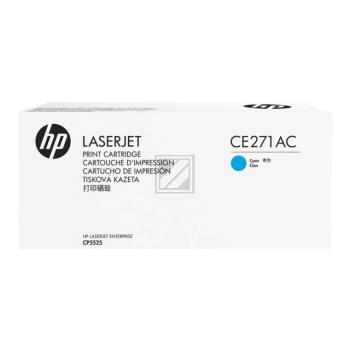 HP Toner-Kartusche Contract (nur für Vertragskunden) cyan (CE271AC, 650AC)