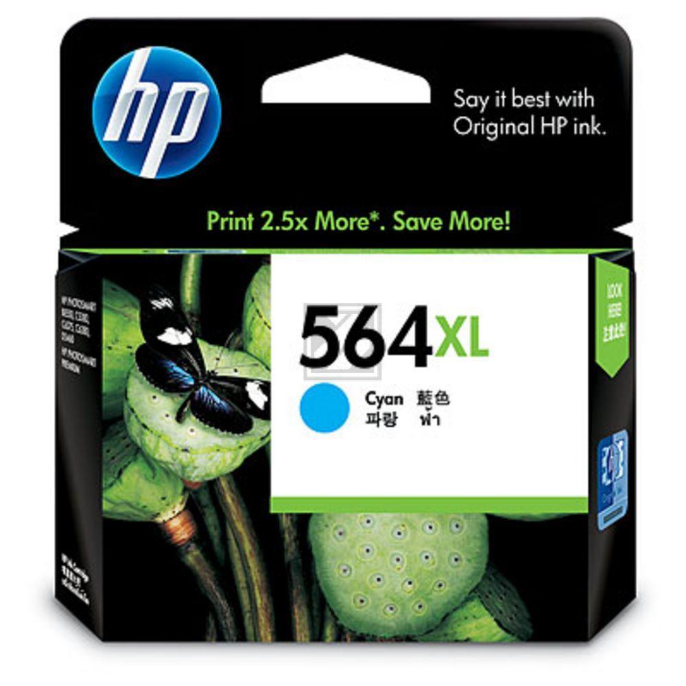 HP Tintenpatrone cyan HC (CB323WA#140, 564XL)