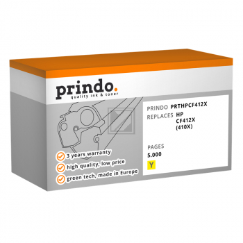 Prindo Toner-Kartusche gelb HC (PRTHPCF412X) ersetzt 410X