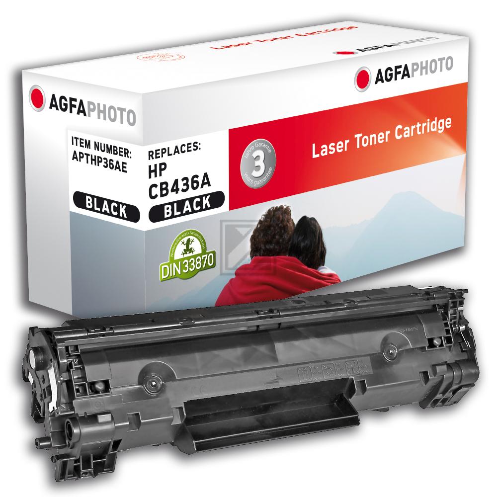 Agfaphoto Toner-Kartusche schwarz (APTHP36AE) ersetzt 36A