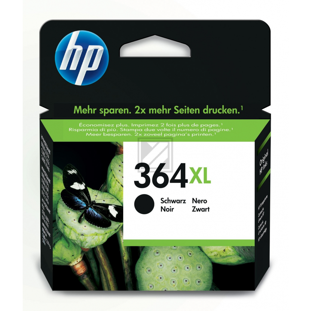 HP Tintenpatrone schwarz HC (CN684EE#301, 364XL)