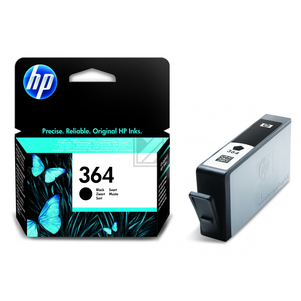 HP Tintenpatrone 2 x photo schwarz (1VV50AE, 364)