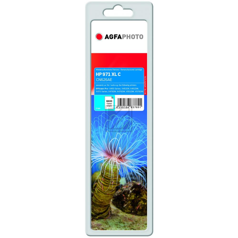 Agfaphoto Tintenpatrone cyan HC (APHP971CXL) ersetzt 971XL