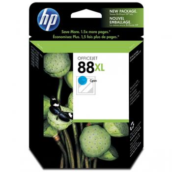 HP Tintenpatrone cyan HC (C9391AE, 88XL)