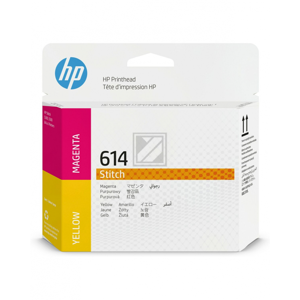 HP Tintendruckkopf magenta/gelb (2LL63A, 614)
