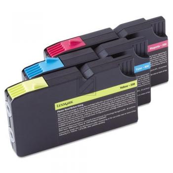 Lexmark Tintenpatrone Return gelb, magenta, cyan (14L0268B, 200)