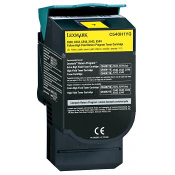 Lexmark Toner-Kartusche Prebate gelb HC (C540H1YG)