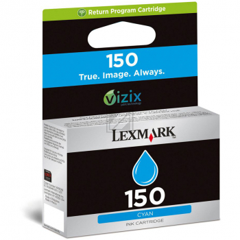 Lexmark Tintenpatrone Return cyan (14N1608E, 150)