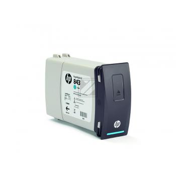HP Tintenpatrone cyan (C1Q66A, 843C)