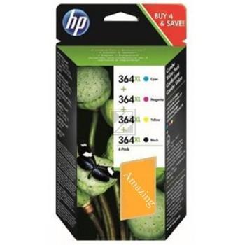 HP Tintenpatrone 10 Seiten gelb, magenta, schwarz, cyan HC (J3M83AE, 364XL)