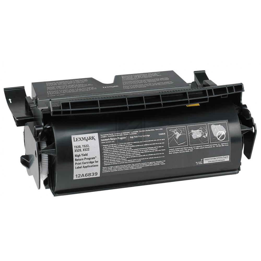 Lexmark Toner-Kartusche Prebate speziell für Etiketten schwarz (12A6839)