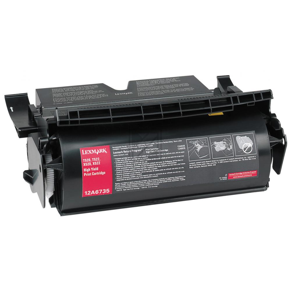 Lexmark Toner-Kartusche schwarz HC (12A6735)