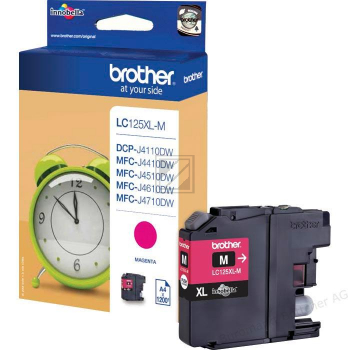 Brother Tintenpatrone magenta (LC-125XLMBPDR)