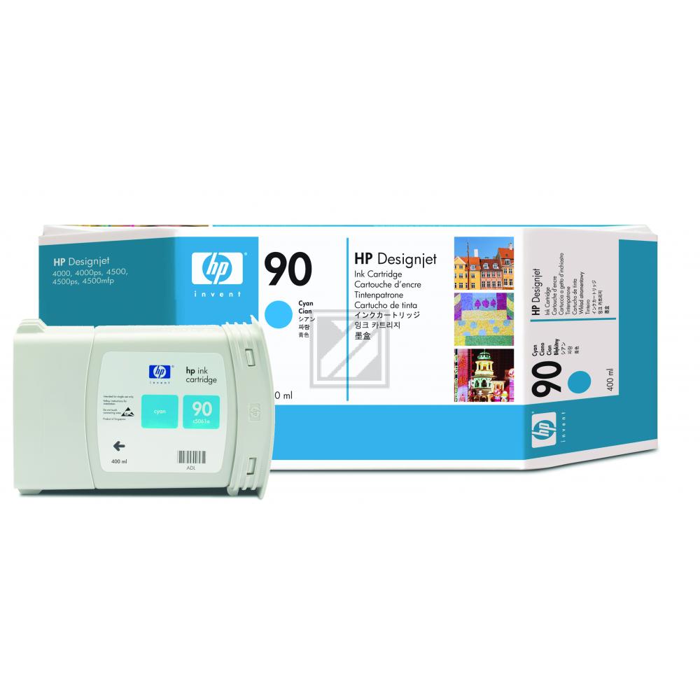 HP Tintenpatrone cyan HC (C5061A, 90)