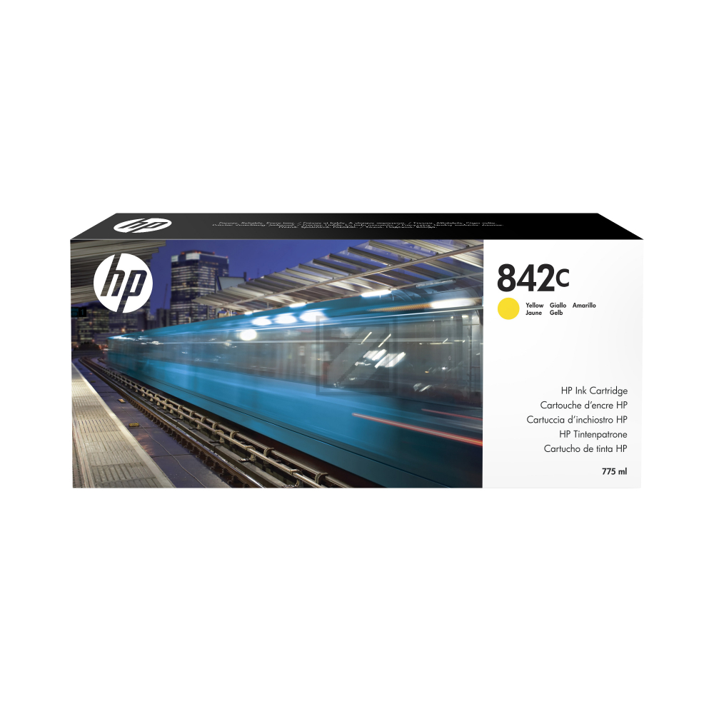 HP Tintenpatrone gelb (C1Q56A, 842C)