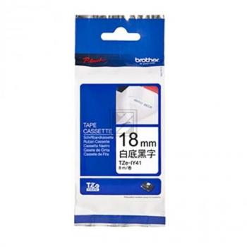 Brother Schriftbandkassette Aufbügelschrift schwarz/weiß (TZE-IY41)