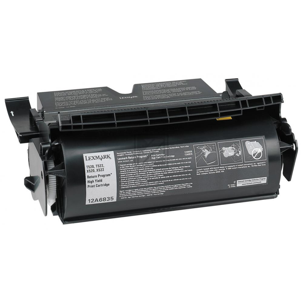 Lexmark Toner-Kartusche Prebate schwarz HC (12A6835)