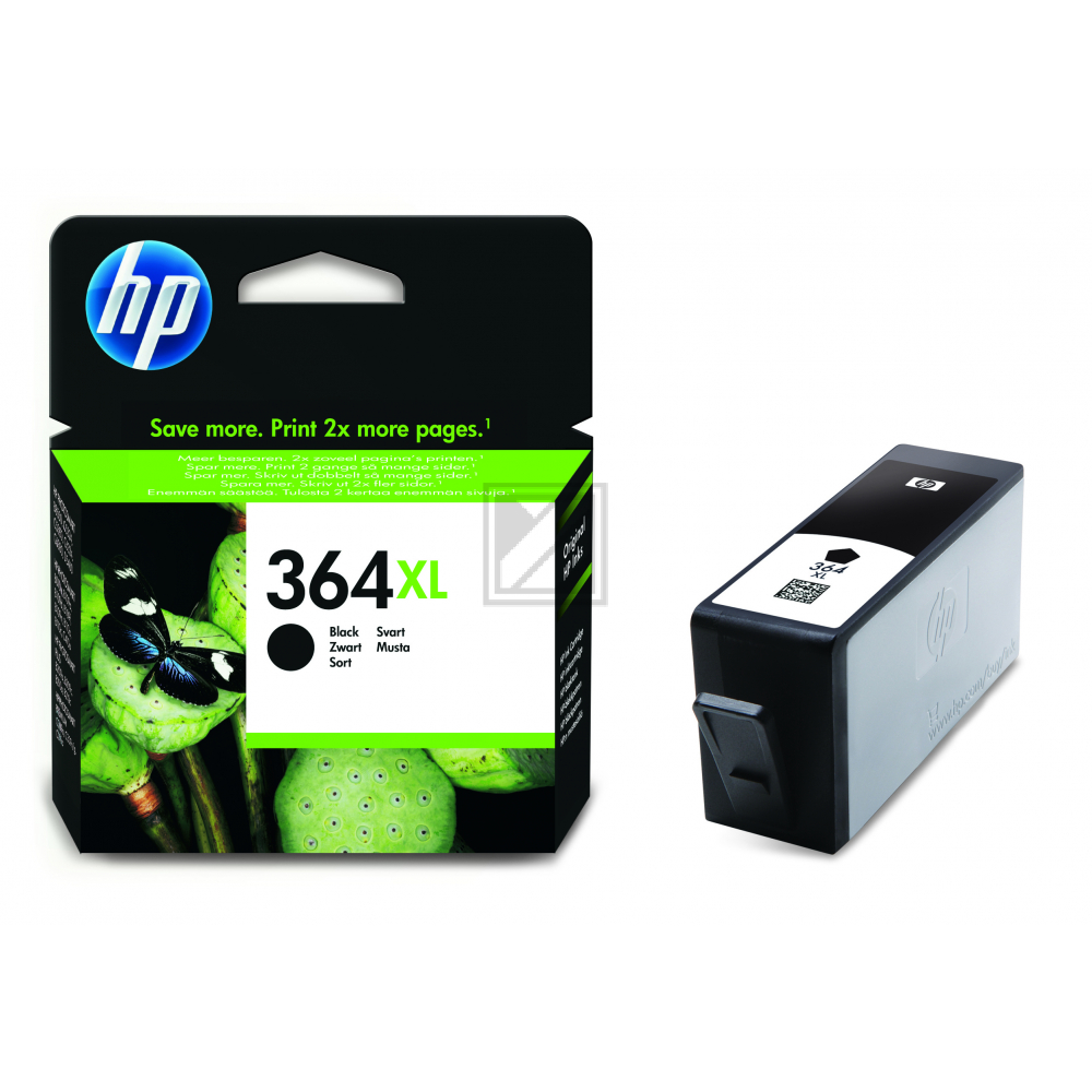 HP Tintenpatrone schwarz HC (CN684EE#BA1, 364XL)