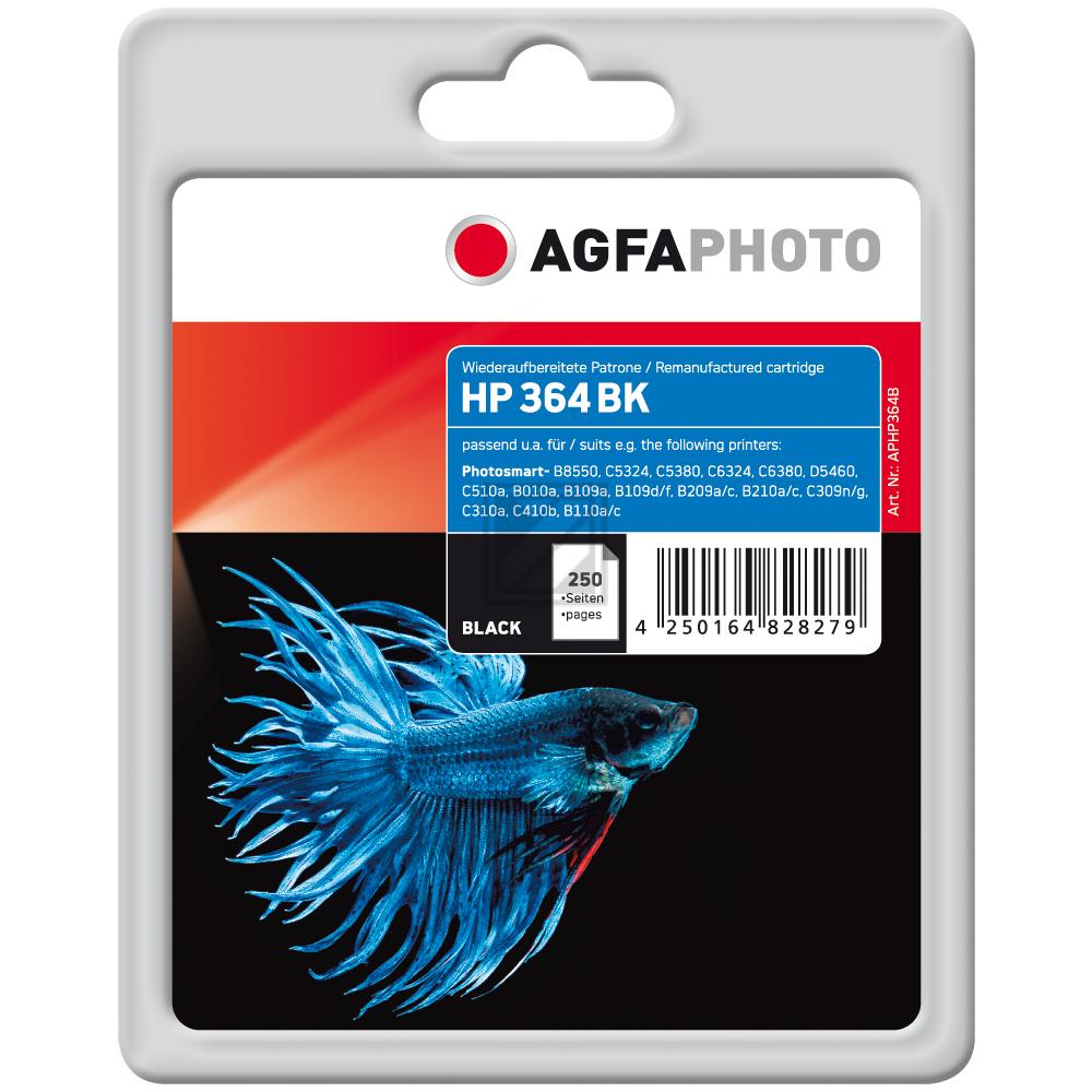 Agfaphoto Tintenpatrone schwarz (APHP364B) ersetzt 364