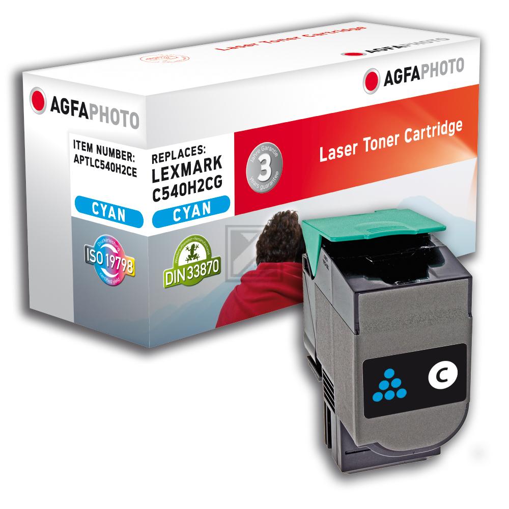 Agfaphoto Toner-Kartusche cyan HC (APTLC540H2CE) ersetzt C540H2CG
