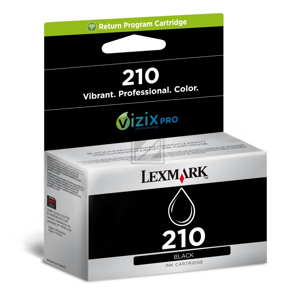 Lexmark Tintenpatrone Return schwarz (14L0173E, 210)