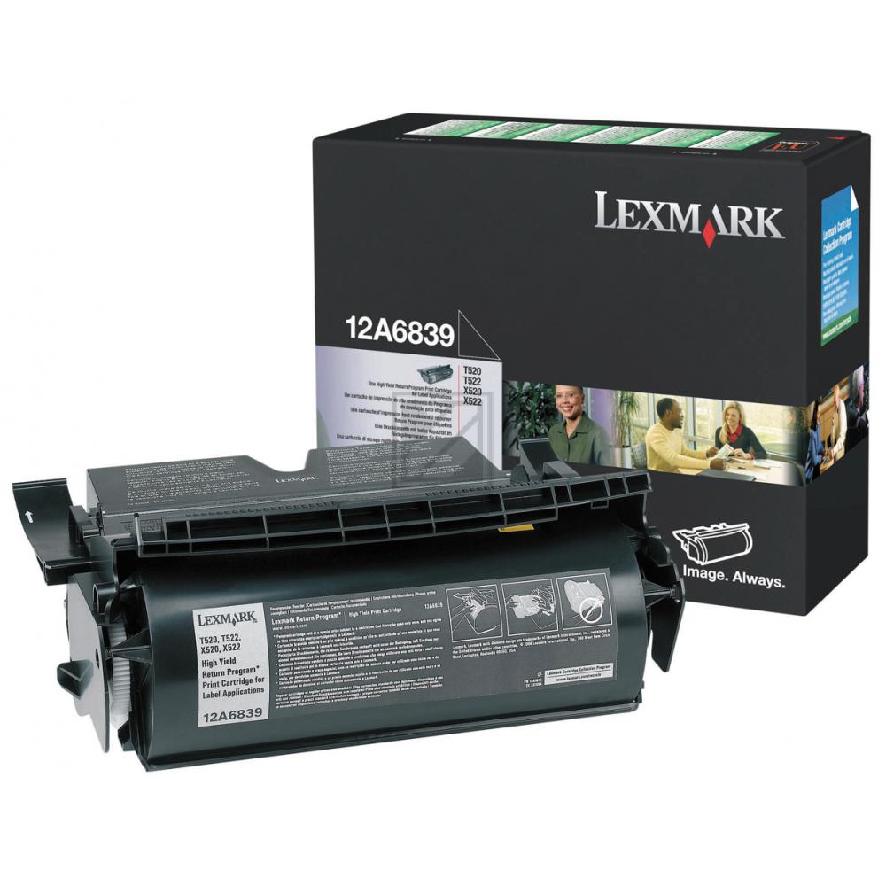 Lexmark Toner-Kartusche Prebate speziell für Etiketten schwarz (12A6839)