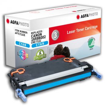 Agfaphoto Toner-Kartusche cyan (APTC711CE) ersetzt 711