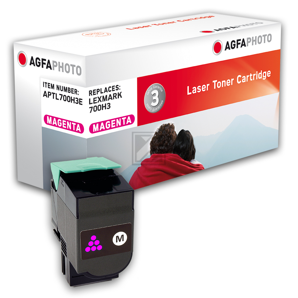 Agfaphoto Toner-Kit magenta HC (APTL700H3E) ersetzt 700H3