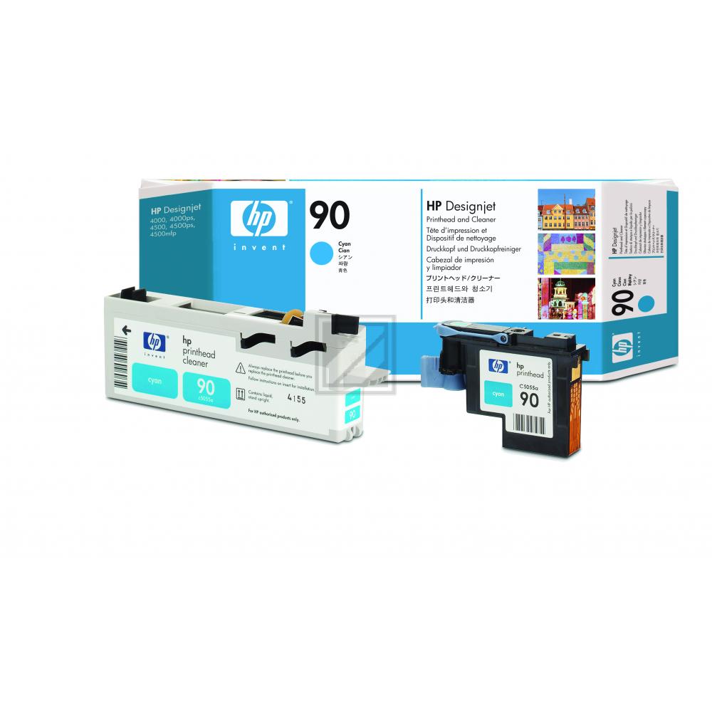 HP Tintendruckkopf cyan (C5055A, 90)