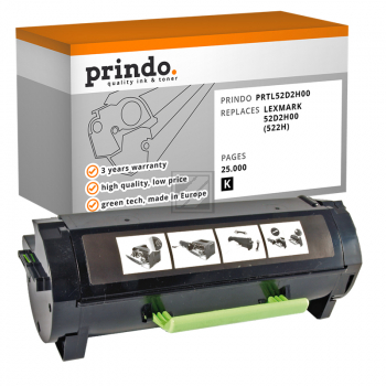 Prindo Toner-Kit schwarz HC (PRTL52D2H00) ersetzt 522H