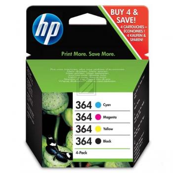 HP Tintenpatrone Blister gelb, magenta, schwarz, cyan (SD534EE#301, 364)