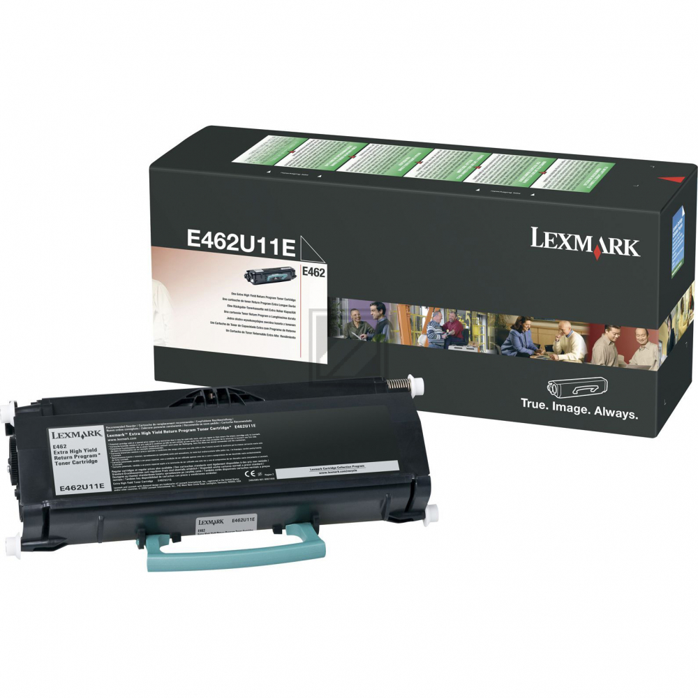 Lexmark Toner-Kartusche Return schwarz HC plus (E462U21E)