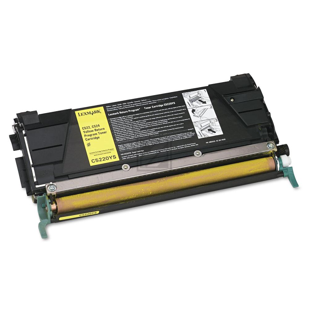 Lexmark Toner-Kartusche Prebate gelb (C5220YS)