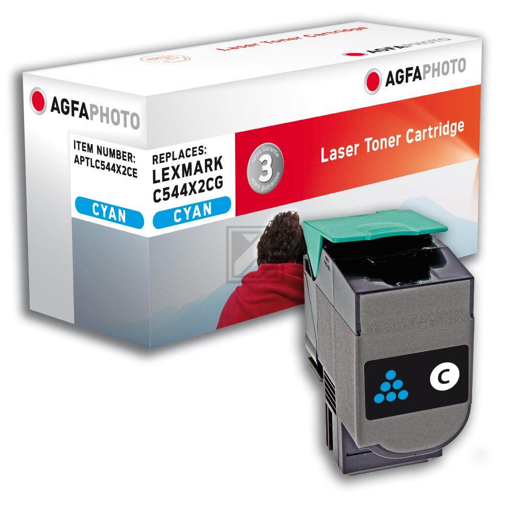Agfaphoto Toner-Kartusche cyan HC plus (APTLC544X2CE) ersetzt C544X2CG