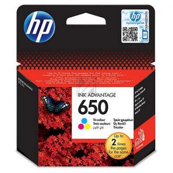 HP Tintendruckkopf cyan/gelb/magenta (CZ102AE-BL, 650)