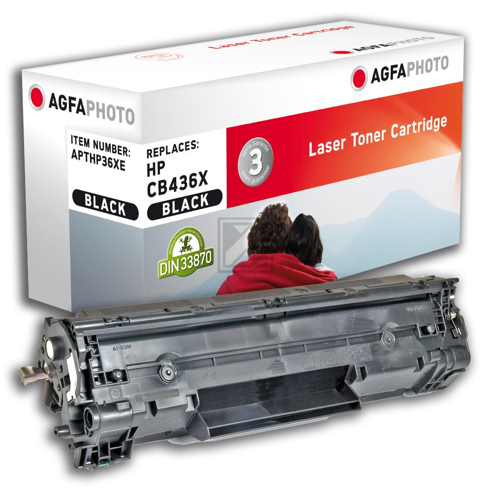 Agfaphoto Toner-Kartusche schwarz HC (APTHP36XE) ersetzt 36A