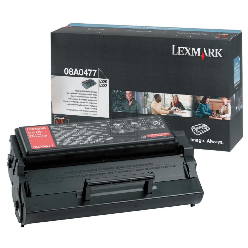 Lexmark Toner-Kartusche schwarz HC (08A0477)