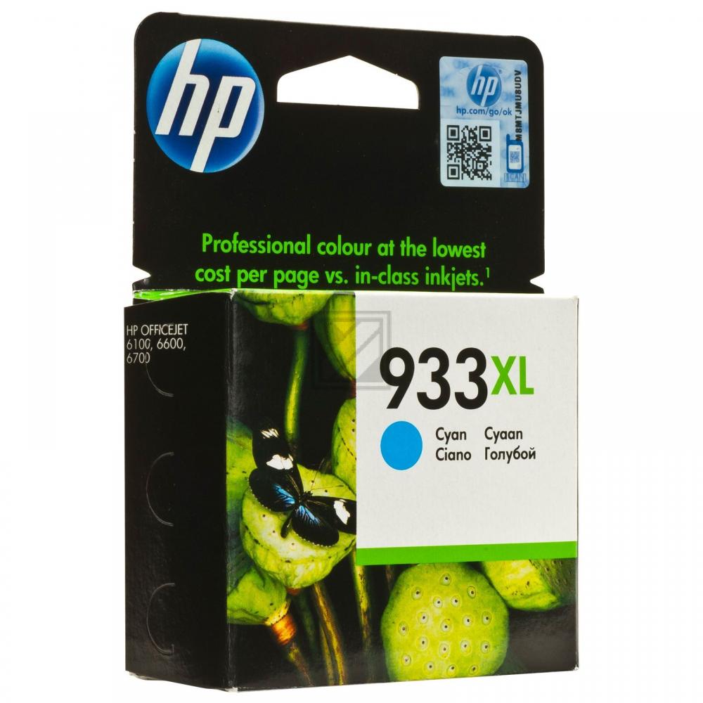 HP Tintenpatrone cyan HC (CN054AE#BGX, 933XL)