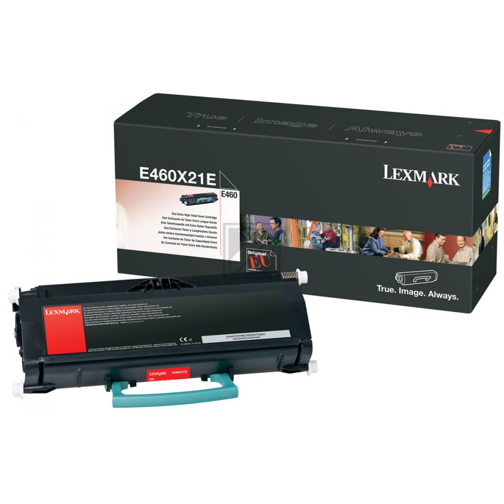 Lexmark Toner-Kartusche schwarz HC plus (E460X21E)
