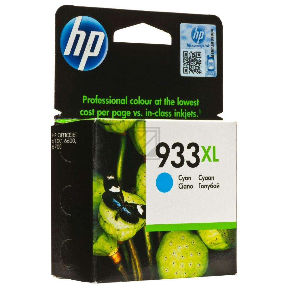 HP Tintenpatrone cyan HC (CN054AE#301, 933XL)