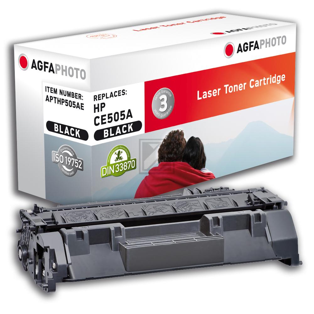 Agfaphoto Toner-Kartusche schwarz (APTHP505AE) ersetzt 05A
