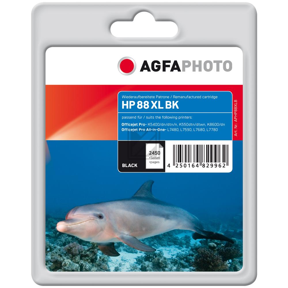 Agfaphoto Tintenpatrone schwarz (APHP88XLB) ersetzt 88XL