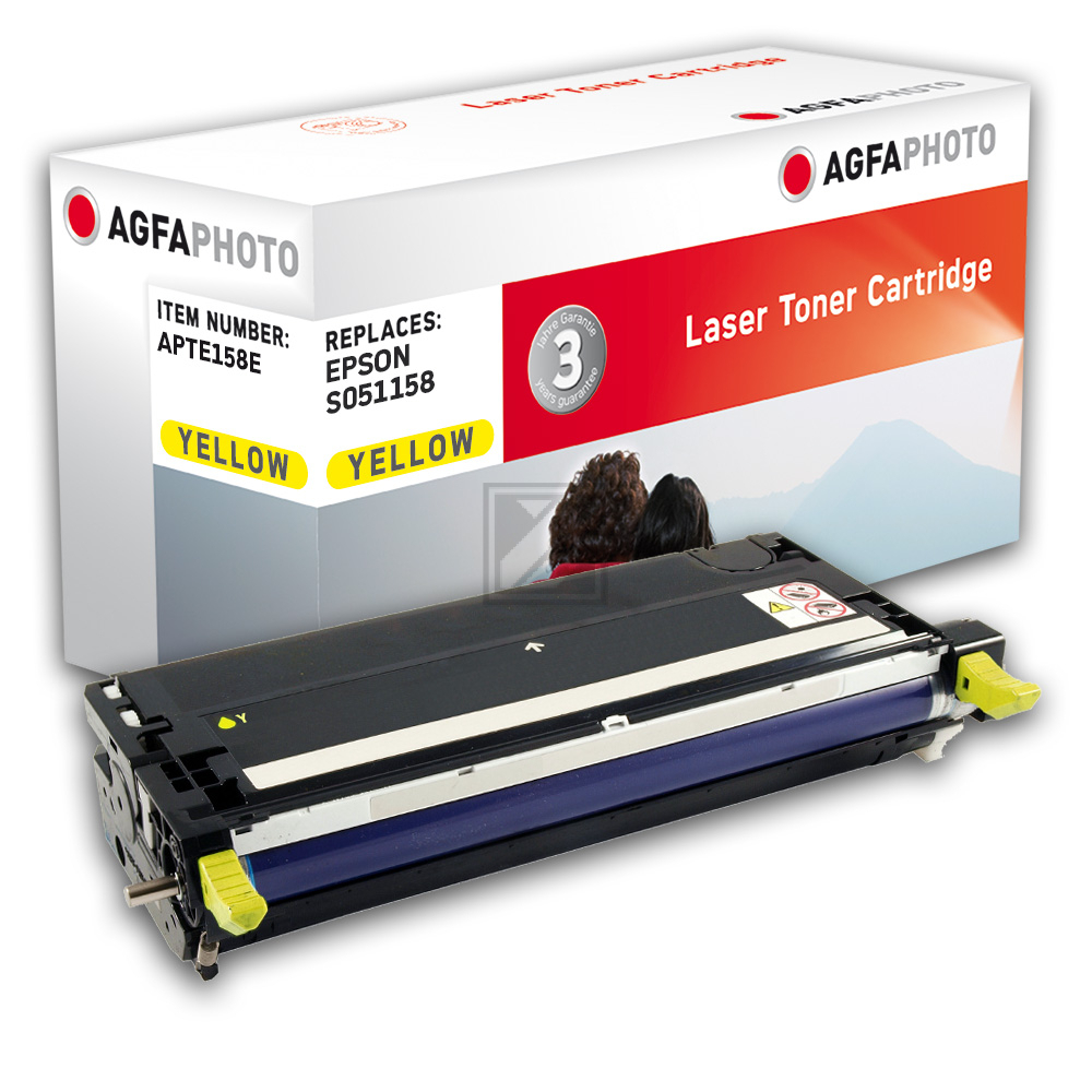 Agfaphoto Toner-Kit gelb (APTE158E) ersetzt 1158