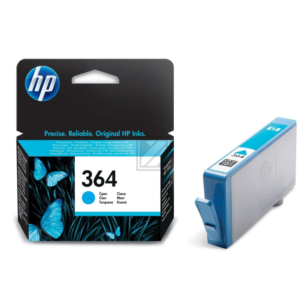 HP Tintenpatrone cyan (CB318EE#301, 364)