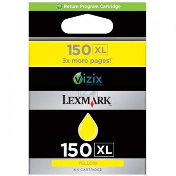 Lexmark Tintenpatrone Prebate gelb HC (14N1618E, 150XL)