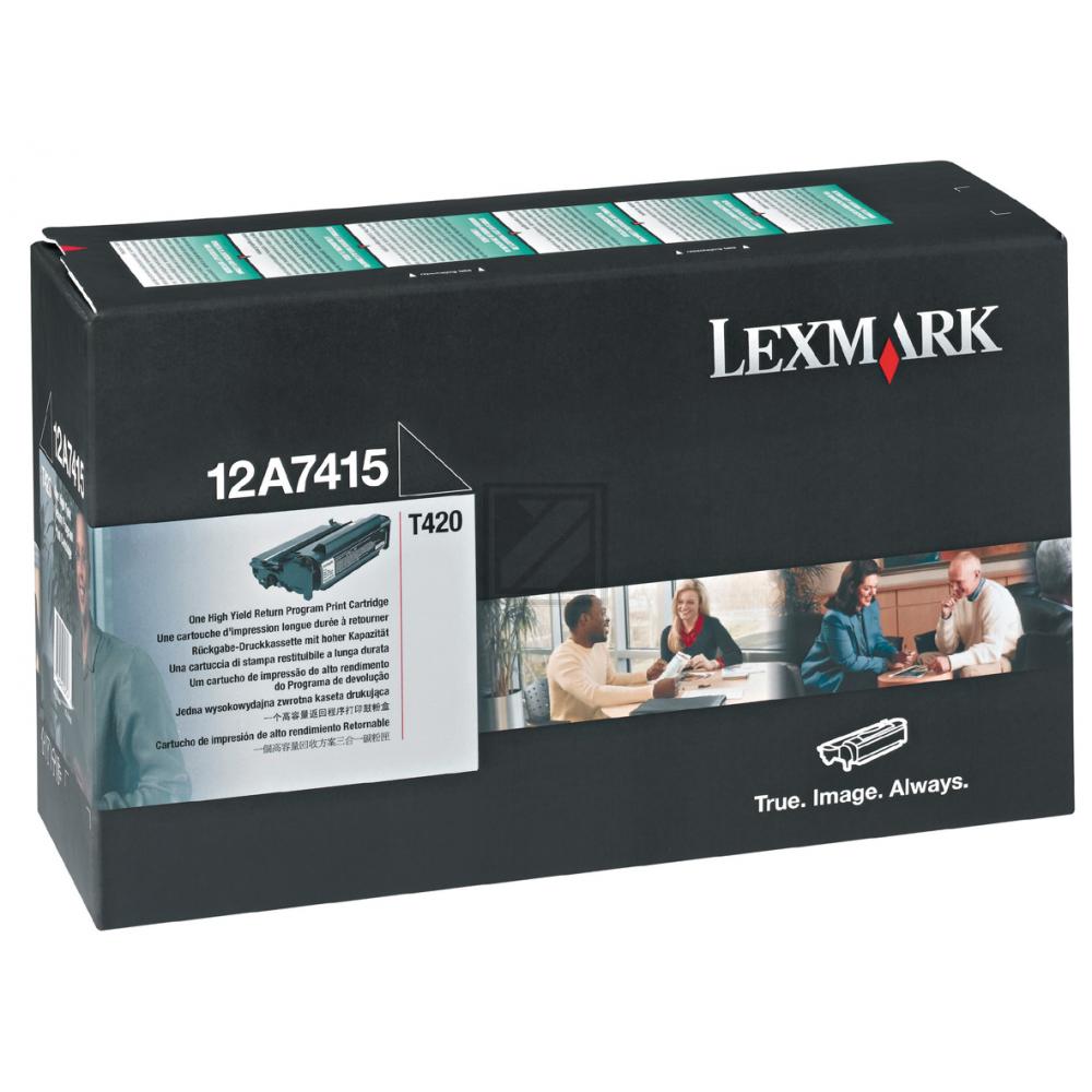 Lexmark Toner-Kartusche Prebate schwarz HC (12A7415)